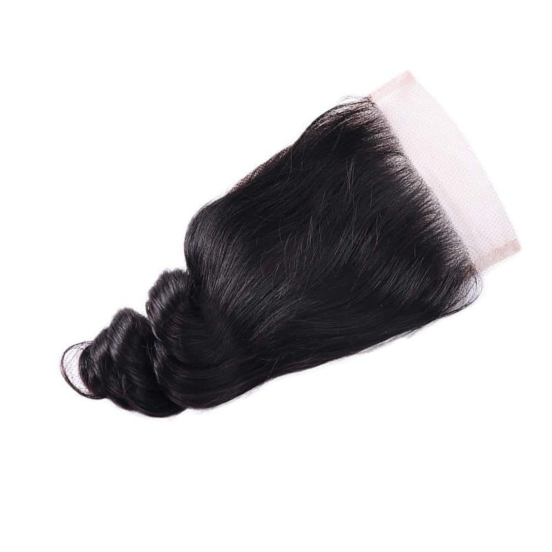 Loose Wave Bundles with 4x4 Lace Closure 10A Virgin Human Hair Extension