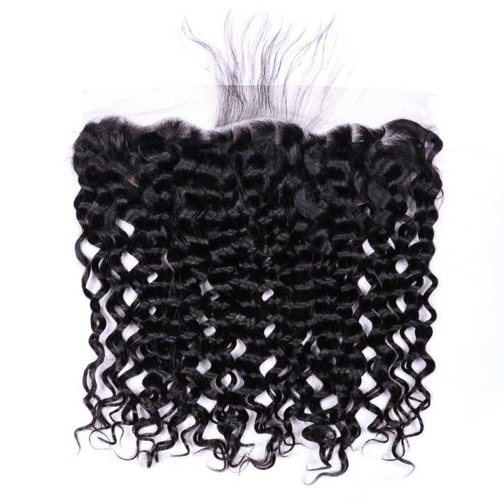 10A Water Wave 4pcs Bundles With 13x4 Lace Frontal CheetahBeauty 100% Brazilian Virgin Human Hair 