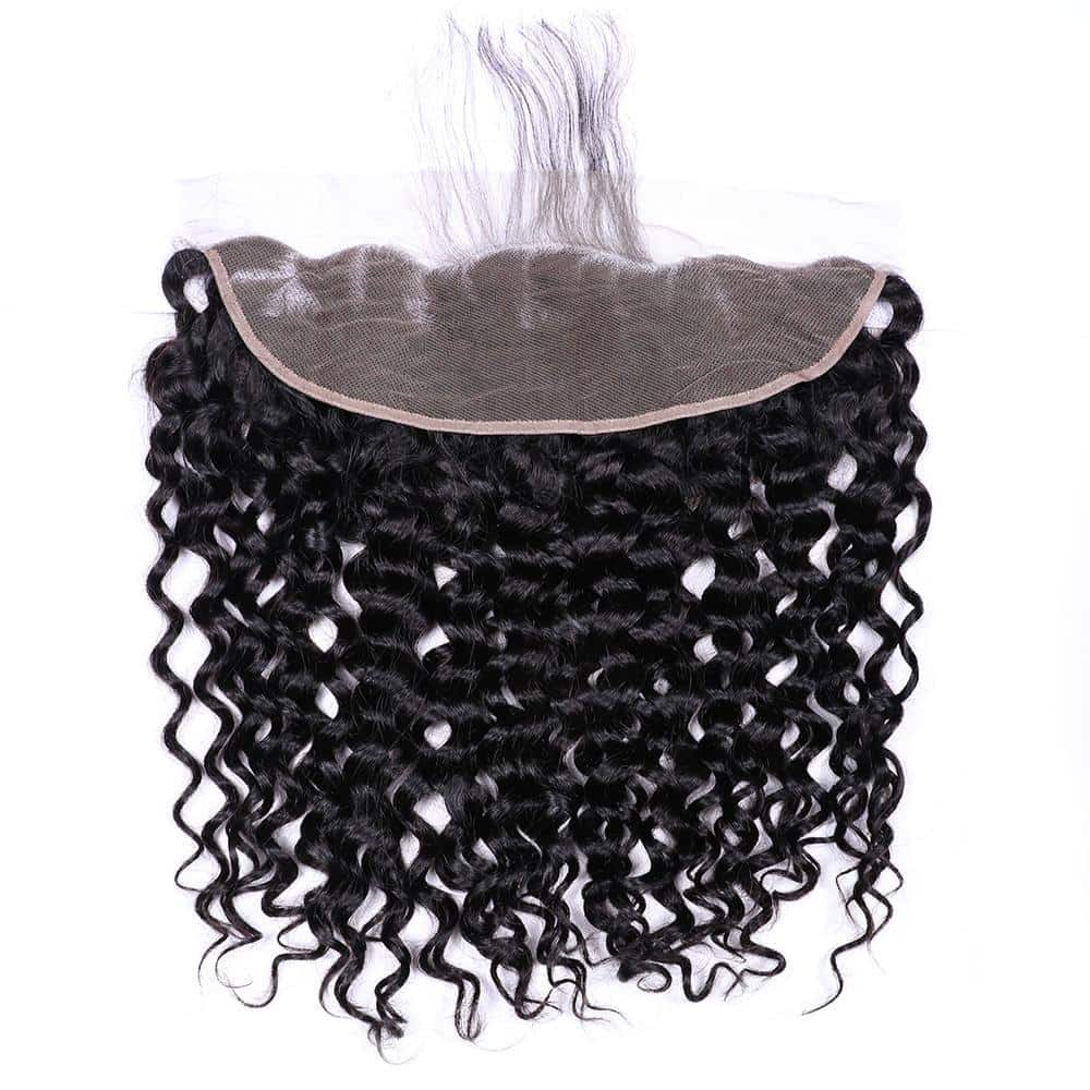 10A Water Wave 4pcs Bundles With 13x4 Lace Frontal CheetahBeauty 100% Brazilian Virgin Human Hair 