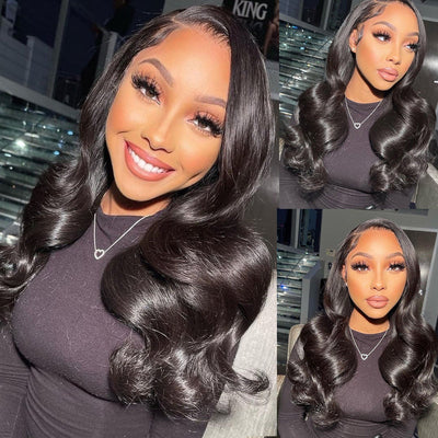 Body Wave 360 Transparent Lace Frontal Human Hair Wig With Baby Hair