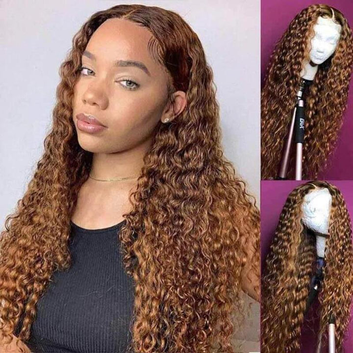 4x4 Colored deep wave wig