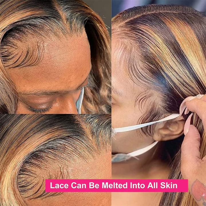 One Wig Two Styles | 4/27 Highlight Body Wave Wig 13x6 Lace Front Human Hair Wig