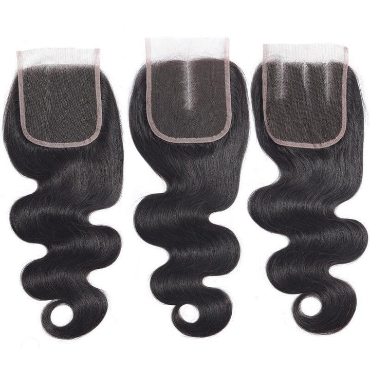 Body Wave 4x4/5x5/6x6 Lace Closure 100% Virgin Human Hair Closure