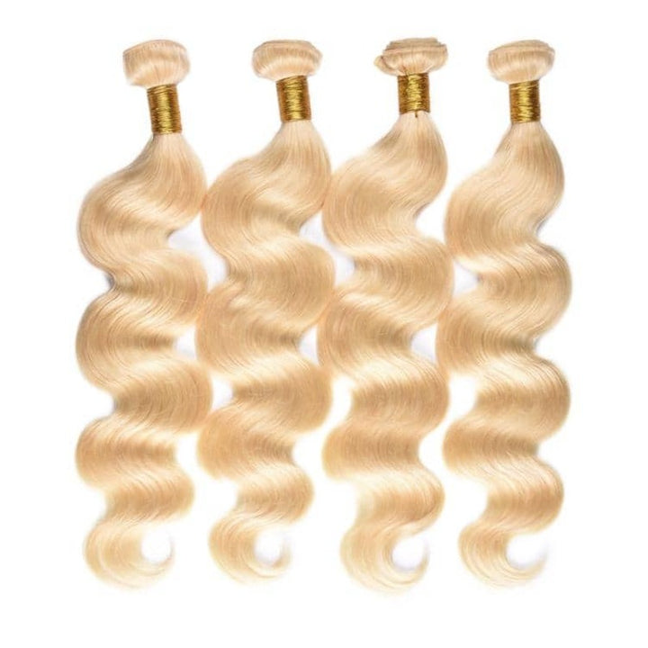 #613 Blonde Body Wave 4 Bundles 100% Virgin Human