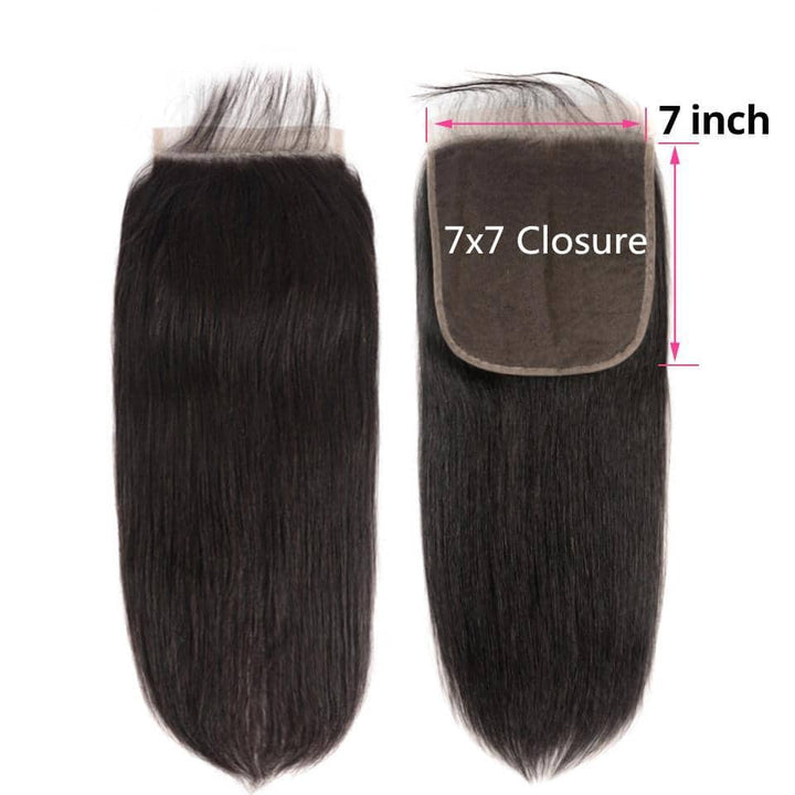 7x7 Lace Closure Body Wave/Straight Closure CheetahBeauty Brazilian Human Hair Closure 