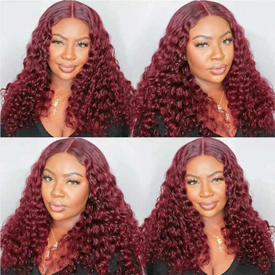 4x4 Colored deep wave wig