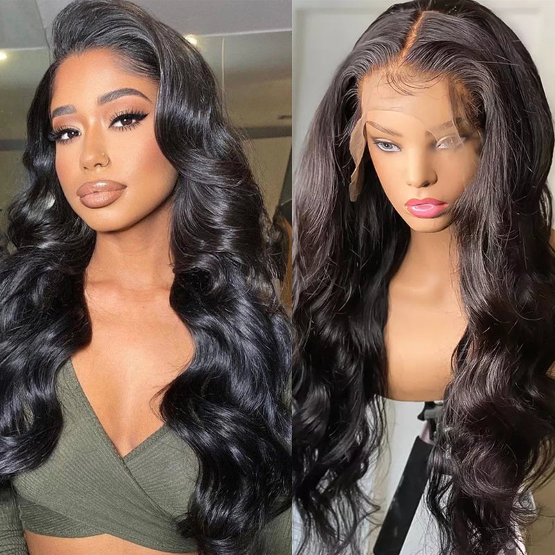 Body Wave 13x4/13x6 HD Transparent Lace Front Wig 100% Virgin Human Hair