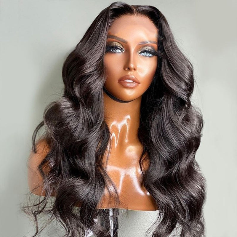 Body Wave 4x4 HD Transparent Lace Closure Wig 100% Virgin Human Hair