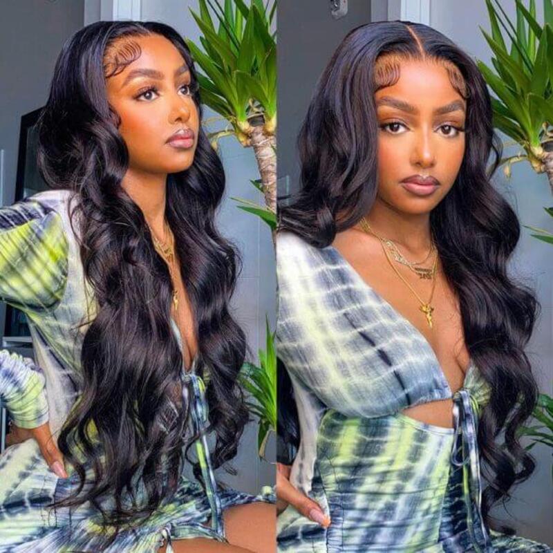 Body Wave 4x4 HD Transparent Lace Closure Wig 100% Virgin Human Hair