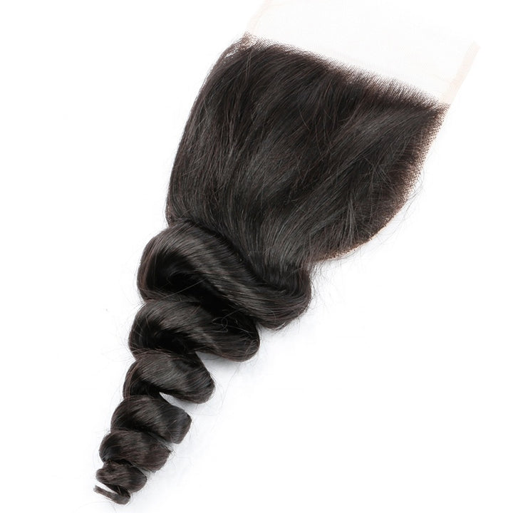 Loose Wave Lace Closure 100% Virgin Human Hair Closure Pre-Plucked With Baby Hair