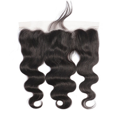 10A Body Wave Bundles With 13x6 Transparent Lace Frontal 100% Human Hair