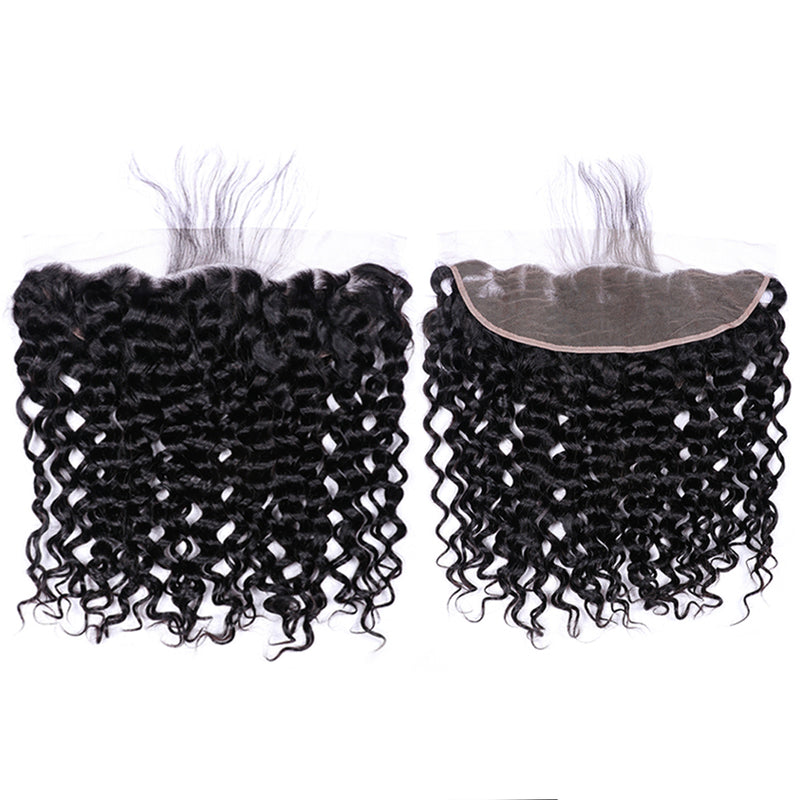 13x4/13x6 Water Wave Lace Frontal 100% Virgin Human Hair Lace Frontal