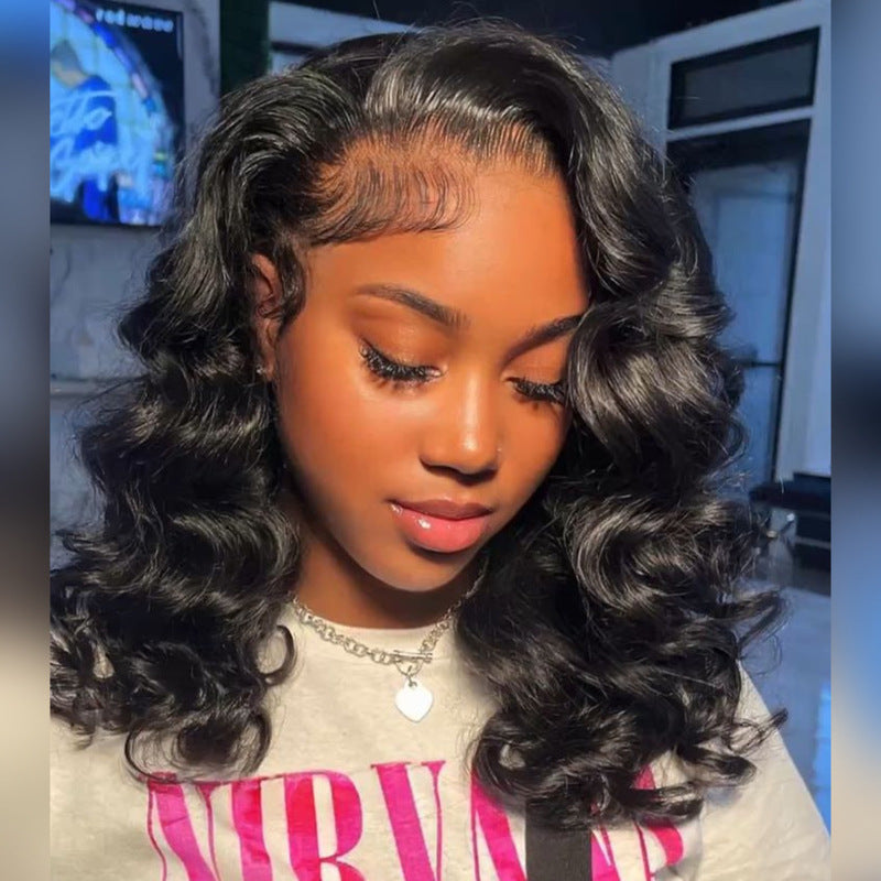 Loose Deep Wave Bob Lace Frontal Wig 100% Virgin Human Hair