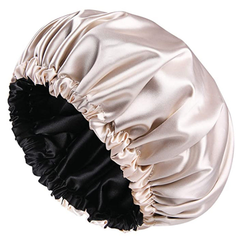 Double Layer Silky Soft Sleeping Cap Hair Protective Accessories