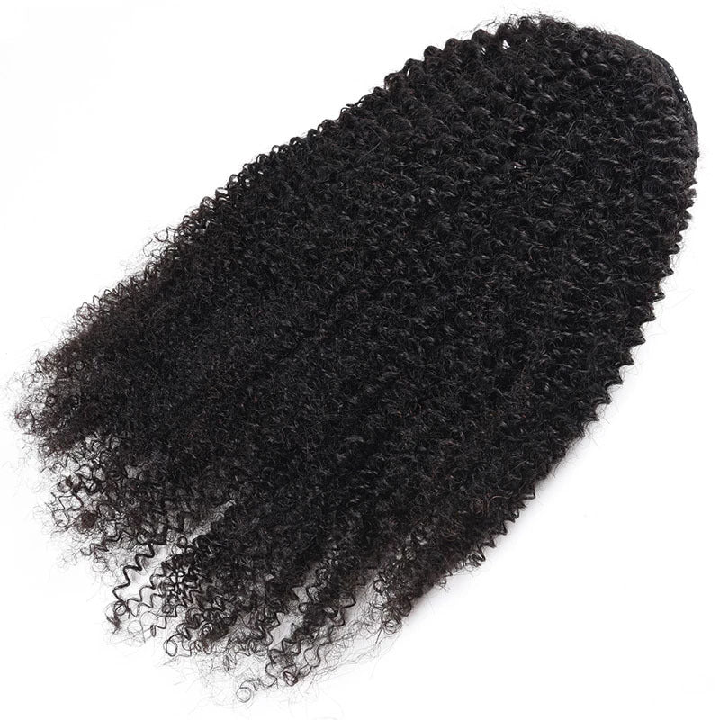 Drawstring Ponytail Kinky Curly Ponytail 100% Virgin Human Hair