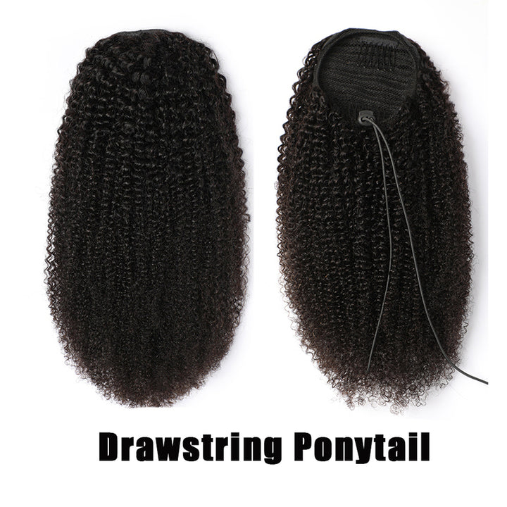 Drawstring Ponytail Kinky Curly Ponytail 100% Virgin Human Hair