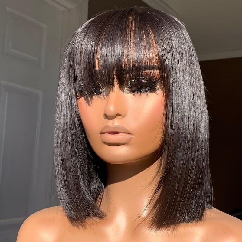 Beginner Friendly | Trendy Short Cut Bob Wig 5x5/13x6 Glueless Lace Wig With Bangs