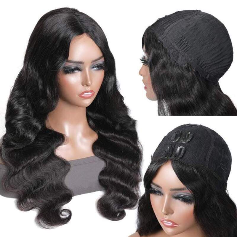 Body Wave V Part Wig No Leave Out Upgraded V Part Wig 100% Human Hair Wig