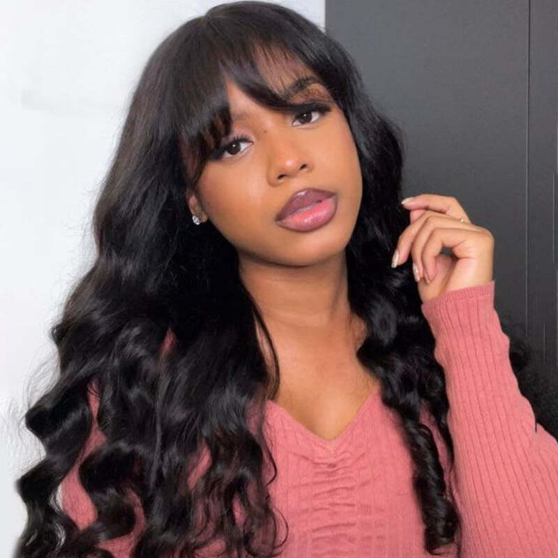 One Wig Two Styles | Glueless 5x5 Body Wave Lace Closure Wig With Removable Bangs