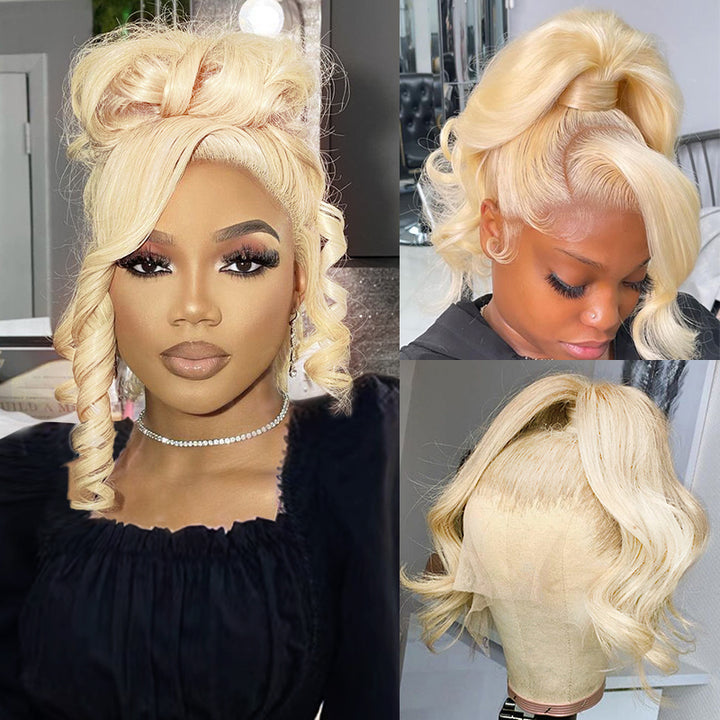 TUME #613 Full Lace | 613 Blonde Body Wave Full Lace Wig 100% Virgin Human Hair