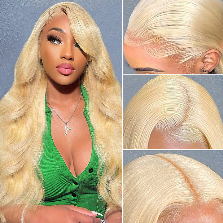 TUME #613 Full Lace | 613 Blonde Body Wave Full Lace Wig 100% Virgin Human Hair