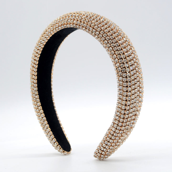 Padded Rhinestone Diamond Headband