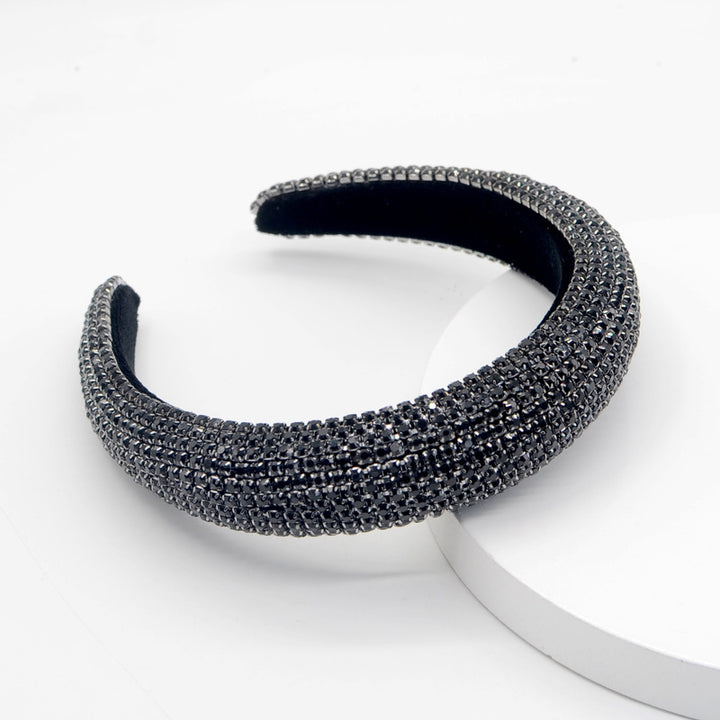 Padded Rhinestone Diamond Headband