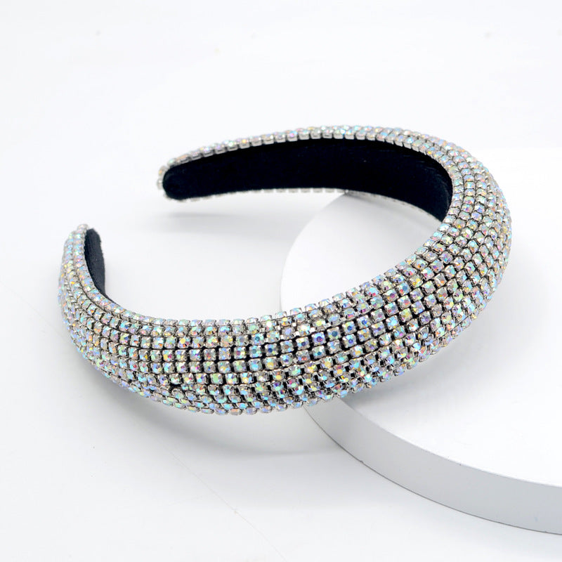 Padded Rhinestone Diamond Headband