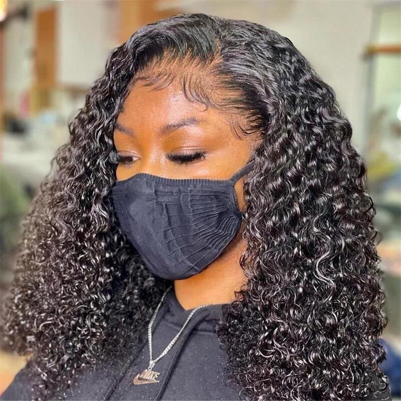 Curly Wave Bob 13x6 HD Transparent Lace Frontal Wig 100% Virgin Human Hair