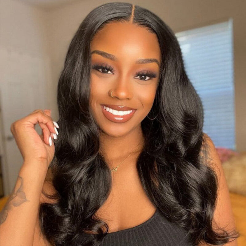 Body Wave 4x4 HD Transparent Lace Closure Wig 100% Virgin Human Hair