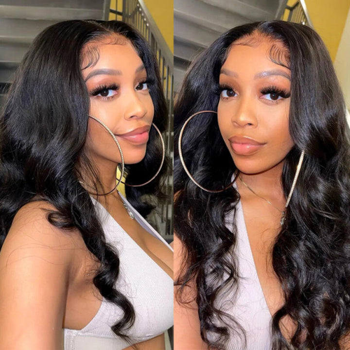 Body Wave 4x4 HD Transparent Lace Closure Wig 100% Virgin Human Hair