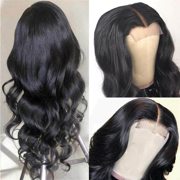 Body Wave 4x4 HD Transparent Lace Closure Wig 100% Virgin Human Hair