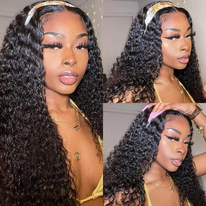 Curly Wave 13x6 Real HD Lace Undetactable BlendAway Full Lace Frontal Wig 100% Virgin Human Hair