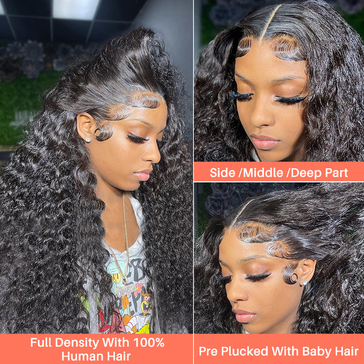 CheetahBeauty Deep Wave 360 Full Lace Wig