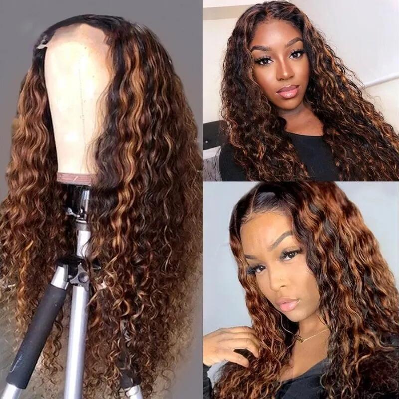 4x4 Colored deep wave wig