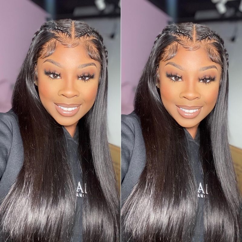 Full Frontal | 13x6 Straight HD Transparent Lace Front Wig 100% Virgin Human Hair