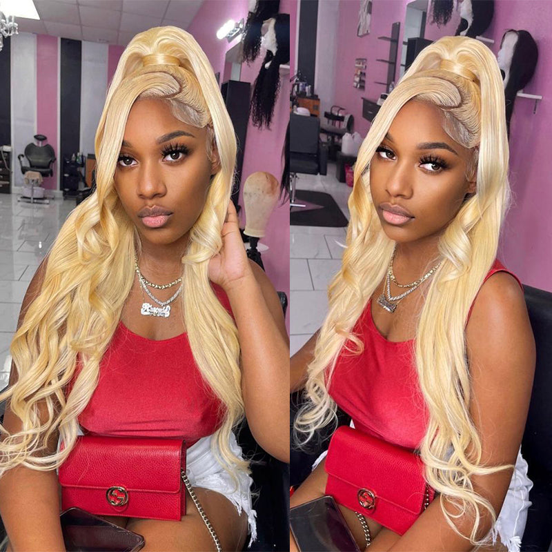 TUME #613 Full Lace | 613 Blonde Straight Full Lace Wig 100% Virgin Human Hair