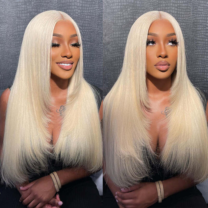 TUME #613 Full Lace | 613 Blonde Straight Full Lace Wig 100% Virgin Human Hair