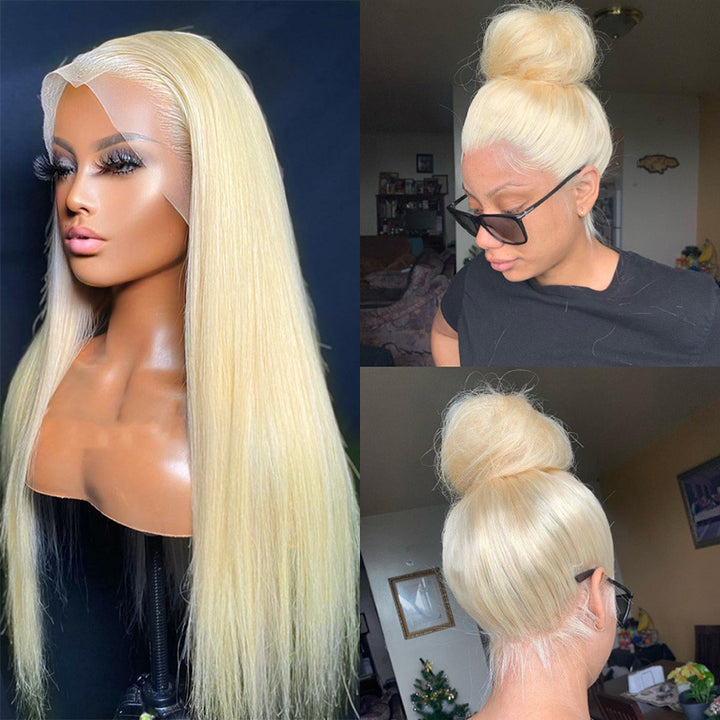 TUME #613 Full Lace | 613 Blonde Straight Full Lace Wig 100% Virgin Human Hair