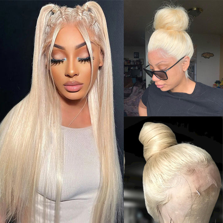 TUME #613 Full Lace | 613 Blonde Straight Full Lace Wig 100% Virgin Human Hair