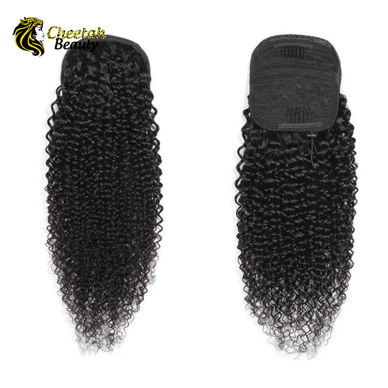 Drawstring Ponytail Curly Wave Ponytail 100% Virgin Human Hair