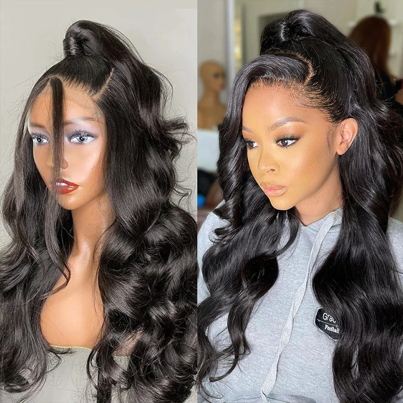 Loose Deep Wave HD Transparent Full Lace Wig 100% Virgin Human Hair