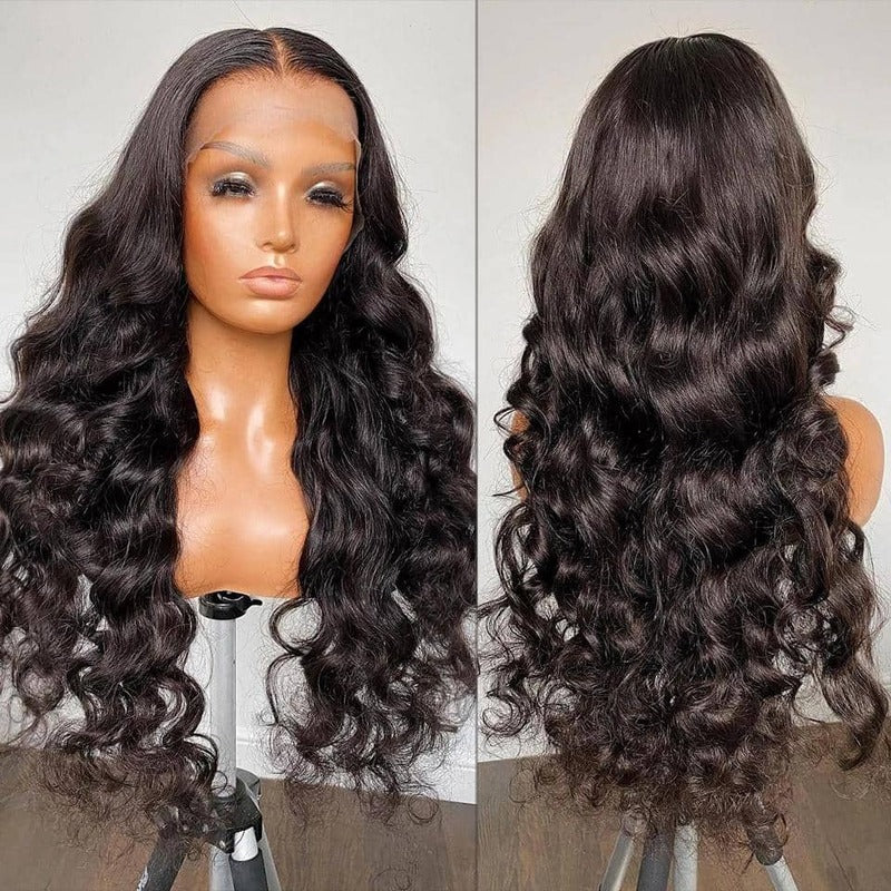 Loose Deep 13x4/13x6 HD Transparent Lace Front Wig 100% Virgin Human Hair