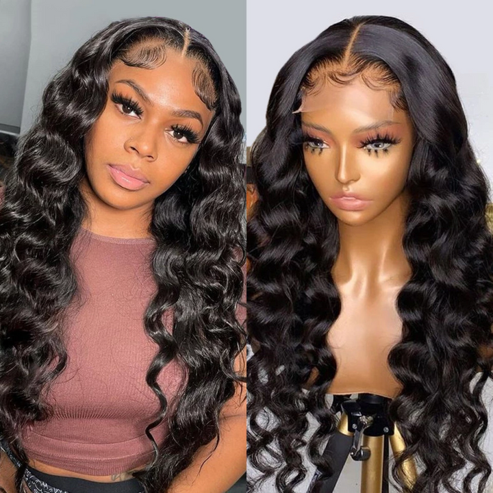 Loose Deep HD Lace Closure Wig 100% Cuticle Aligned Virgin Human Hair