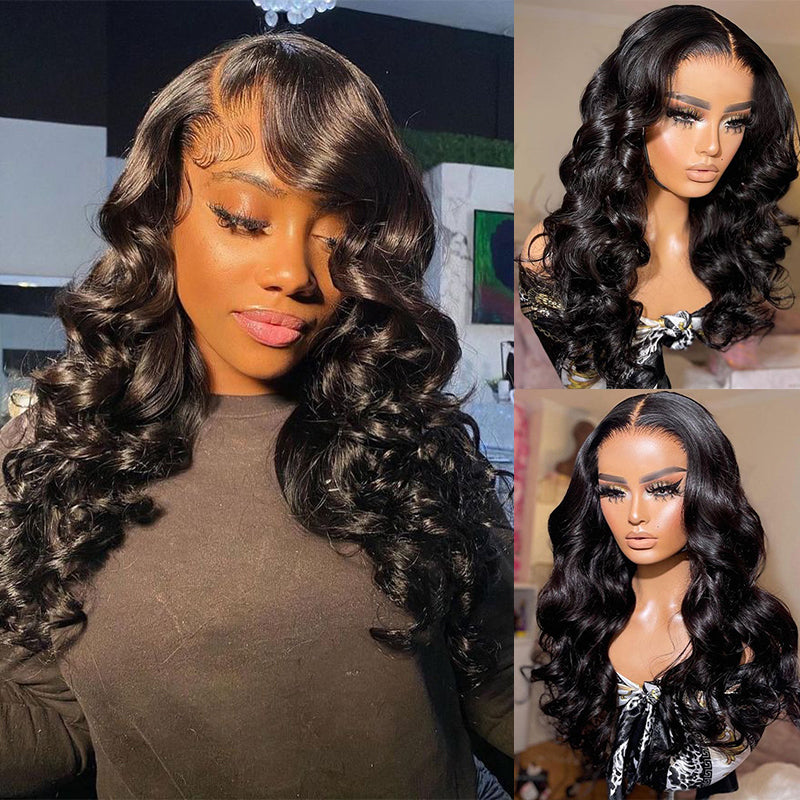 13x6 HD Lace Front Wig Pre-plucked Loose Wave Human Hair Wig
