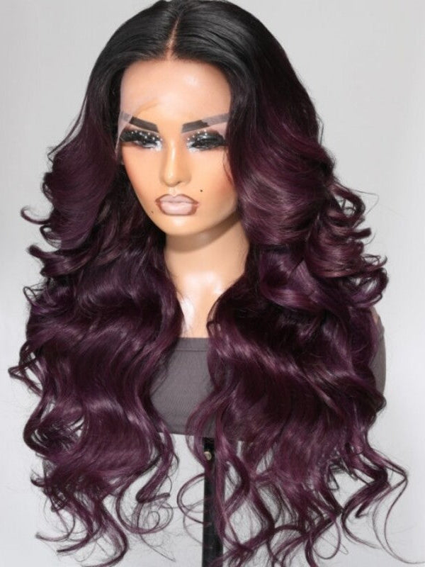 Gorgeous Dark Purple Wig Artwork for Your Screen Gorgeous Dark Purple Wig Artwork for Your Screen