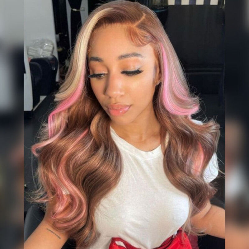 Pink Balayage On Brown Hair Wigs