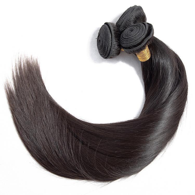 Straight Double Drawn Bundles 12A Grade Virgin Hair Bundles 