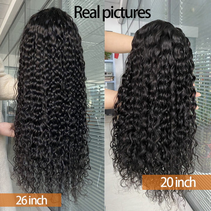 Cheetahbeauty Water Wave 13x6 Real HD FULL Lace Frontal Wig 100% Virgin Human Hair