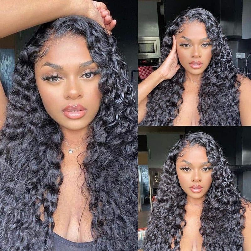 Cheetahbeauty Water Wave 13x6 Real HD FULL Lace Frontal Wig 100% Virgin Human Hair